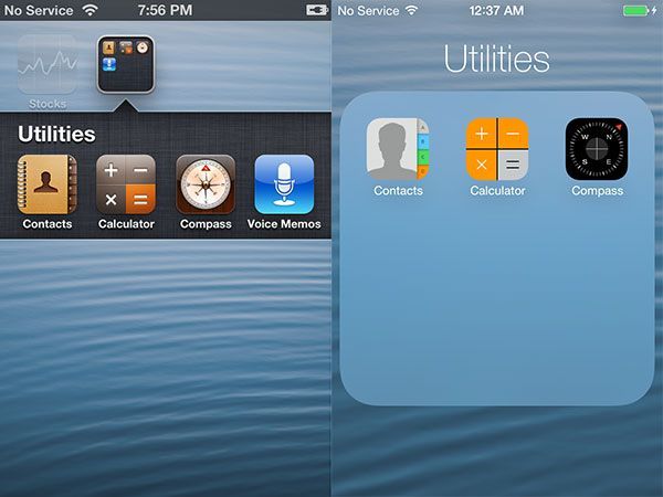 iOS 6 versus iOS 7 iPhone 1 iOS 6 versus iOS 7 iPhone 1